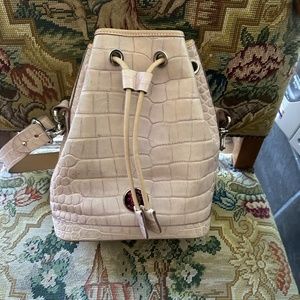 Dooney & Bourke bucket embossed leather bucket purse made in the USA